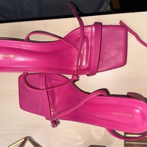 PrettyLittleThing Fuchsia Strappy Heels